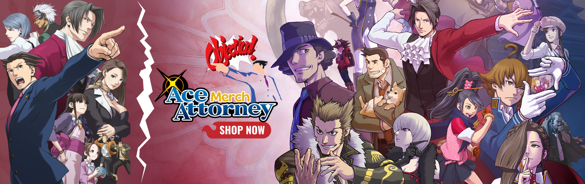 Ace Attorney Store Banner 2 - Ace Attorney Merch