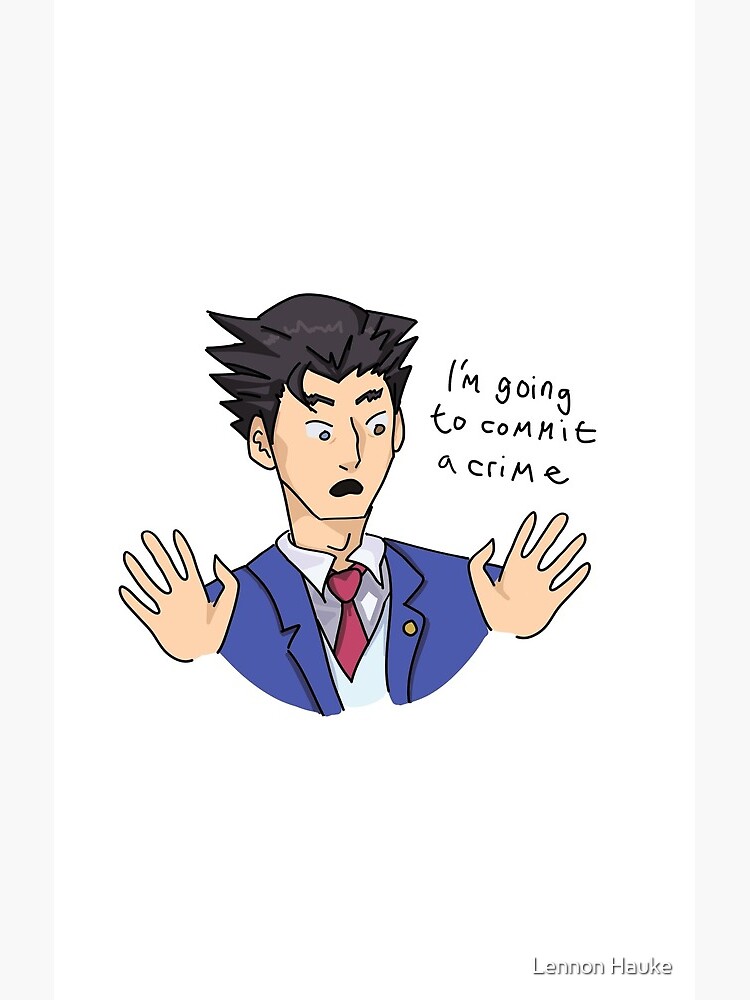 Phoenix Wright Commits Crimes Shower Curtain - Image 2