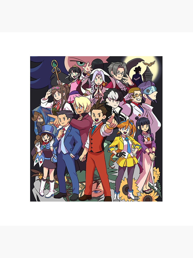 Apollo Justice Trilogy Promotional Art Redraw Tapestry - Image 2