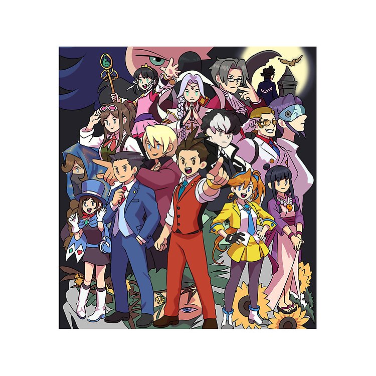 Apollo Justice Trilogy Promotional Art Redraw Tote Bag - Image 2
