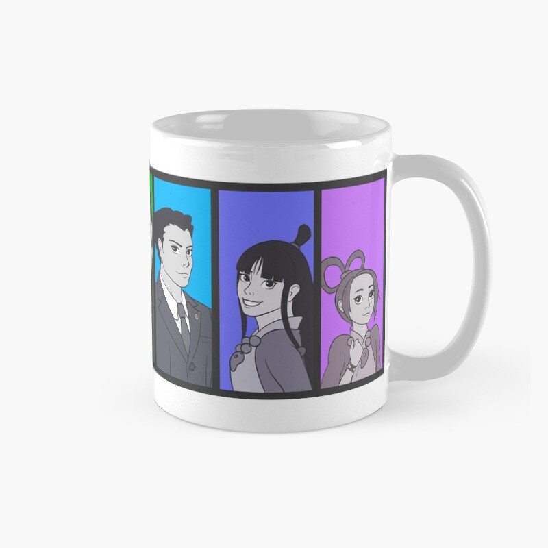 Ace Attorney Rainbow Collage Mug