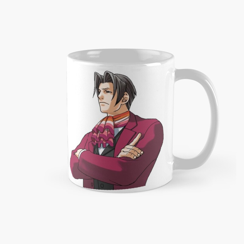 Miles Edgeworth Lesbian Pride Mug
