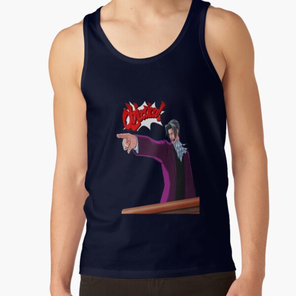 Miles Edgeworth Objection Tank Top - Image 5