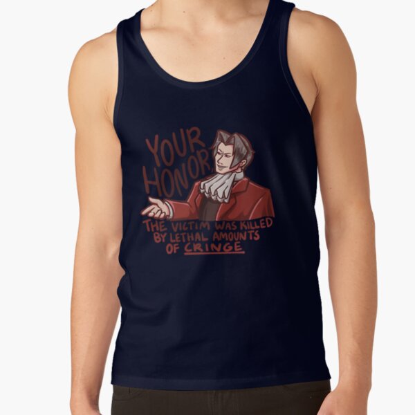 Edgeworth Cringe Tank Top - Image 5