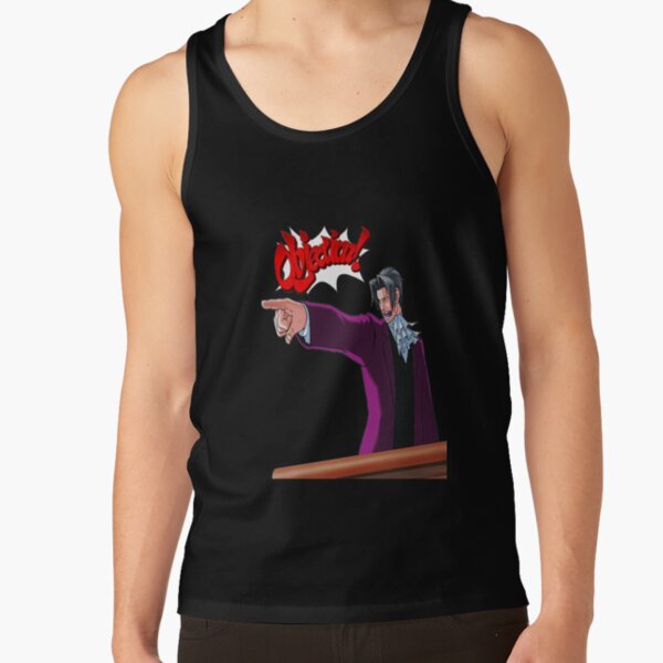 Miles Edgeworth Objection Tank Top - Image 2