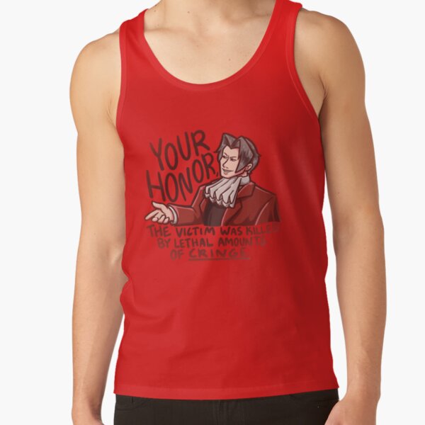 Edgeworth Cringe Tank Top - Image 4