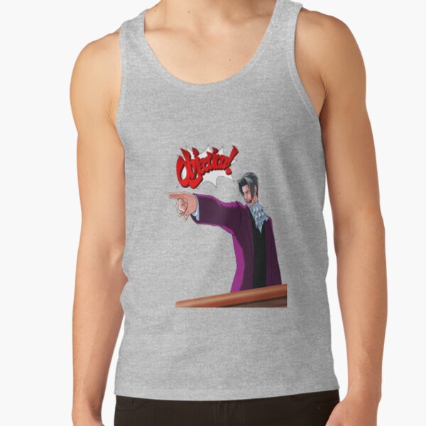 Miles Edgeworth Objection Tank Top - Image 3