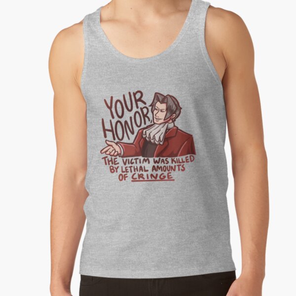 Edgeworth Cringe Tank Top - Image 3