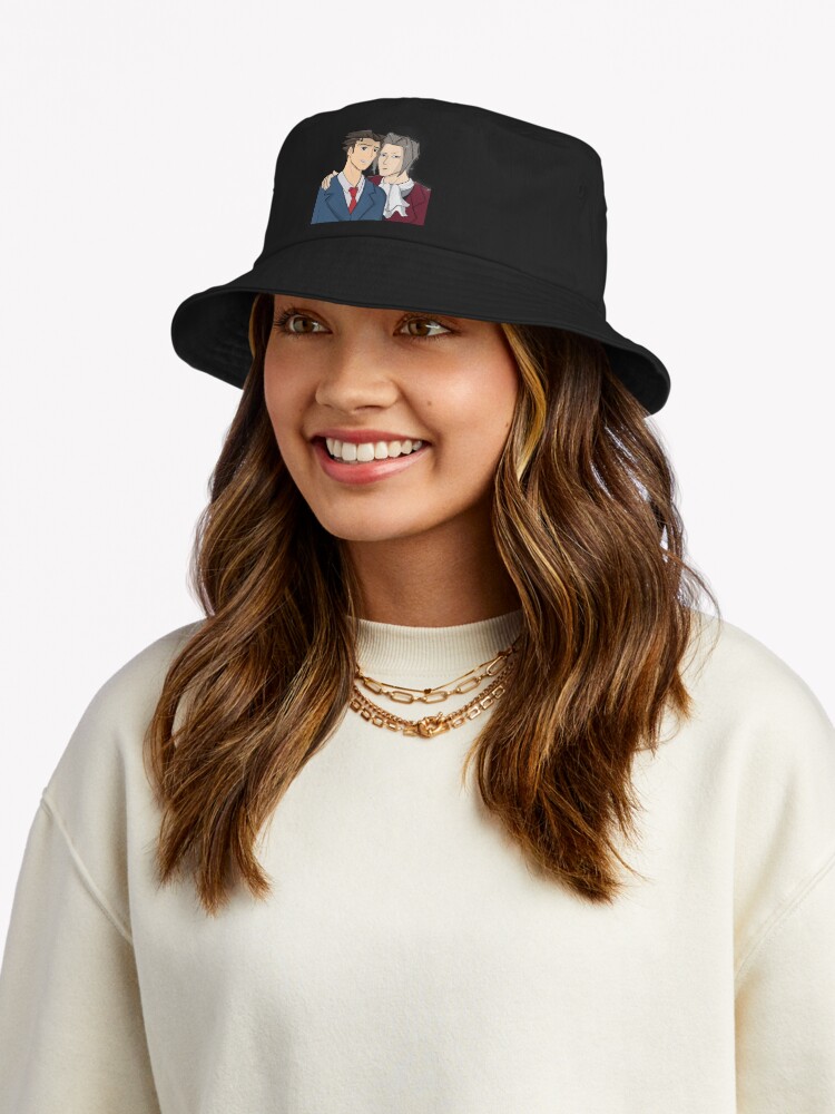 Phoenix Wright And Miles Edgeworth Bucket Hat - Image 2