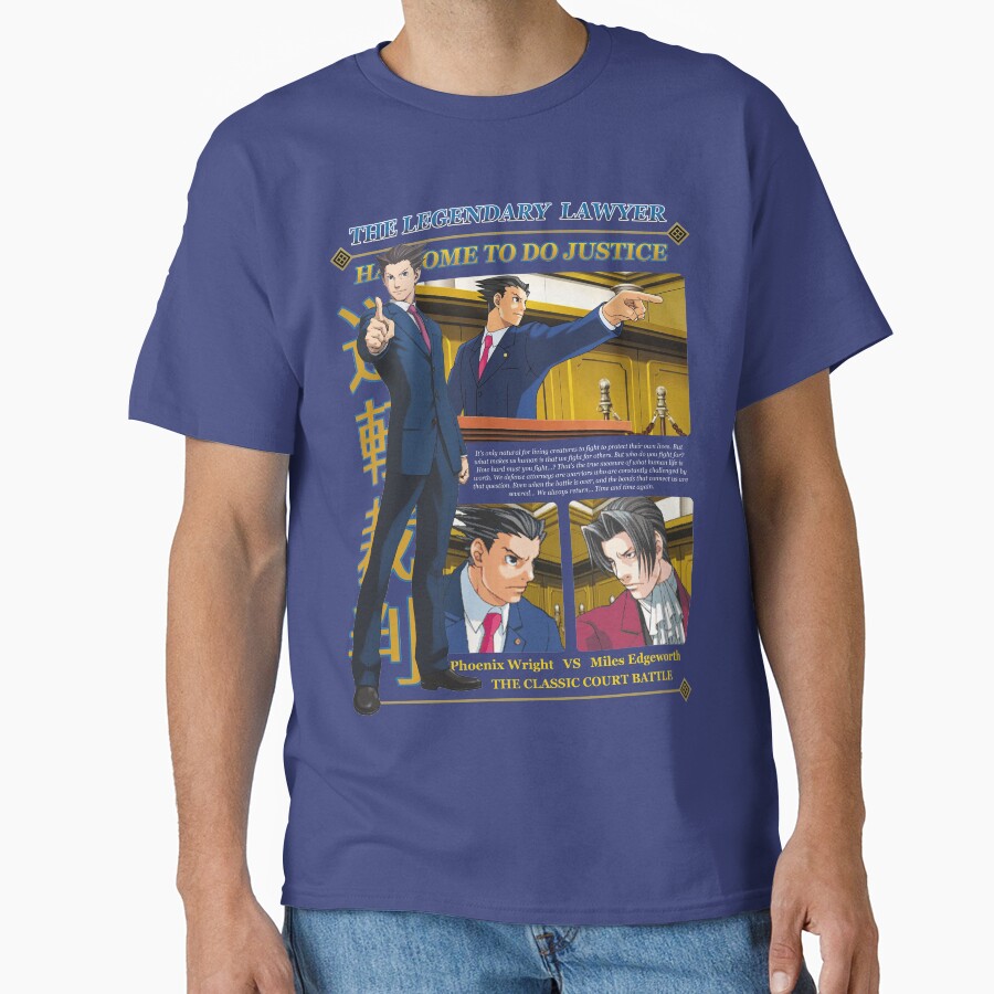 Ace Attorney Phoenix Wright T-shirt - Image 4