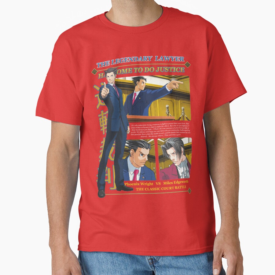 Ace Attorney Phoenix Wright T-shirt - Image 5