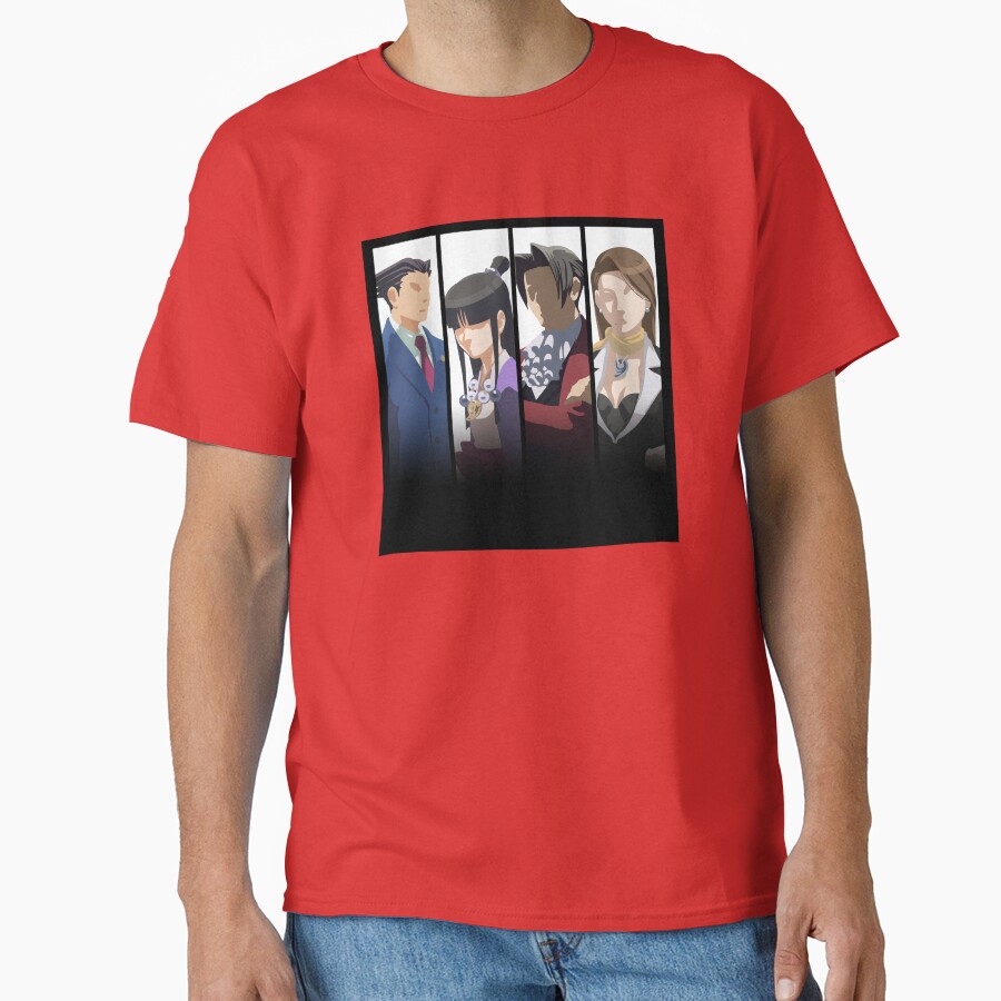 Ace Attorney Boxart Vector T-shirt - Image 5