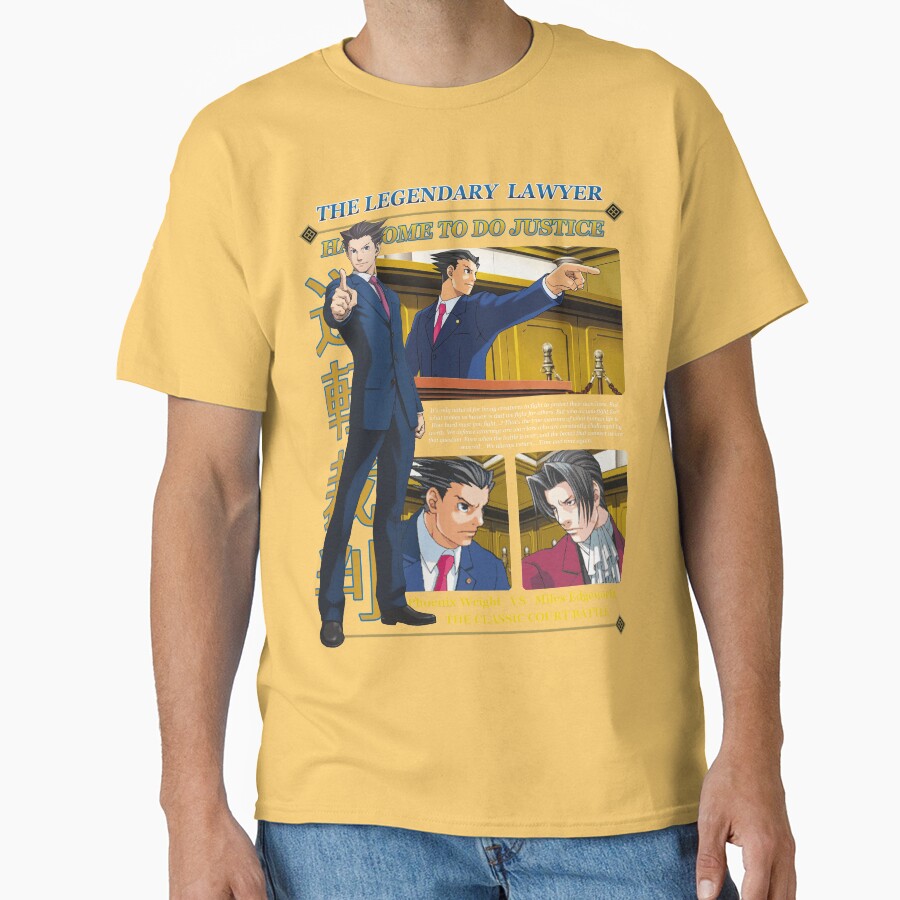 Ace Attorney Phoenix Wright T-shirt - Image 6