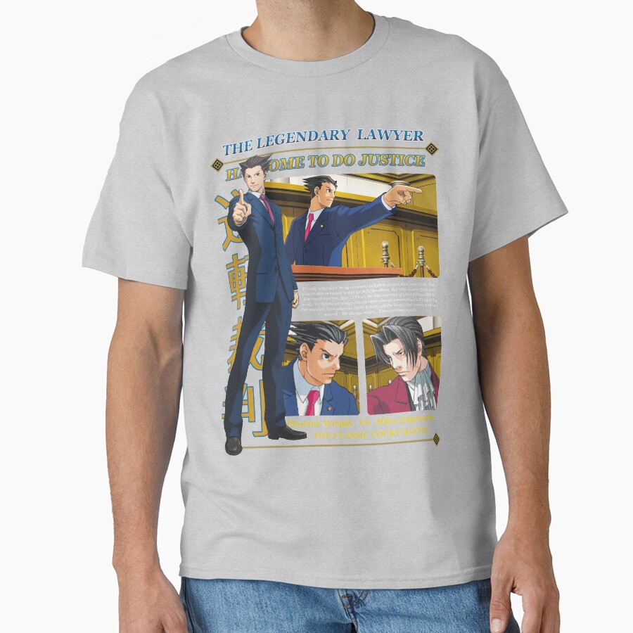 Ace Attorney Phoenix Wright T-shirt - Image 3