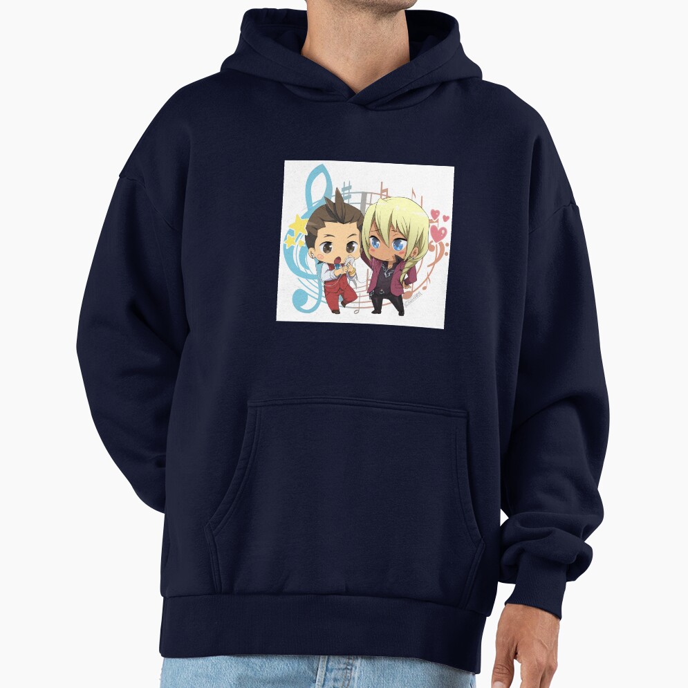 Chibi Apollo Justice And Klavier Gavin Hoodie - Image 5