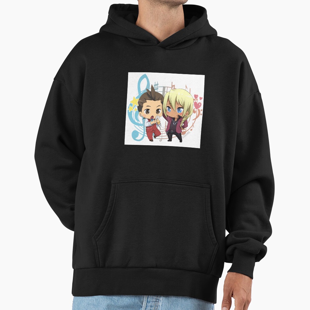 Chibi Apollo Justice And Klavier Gavin Hoodie - Image 2