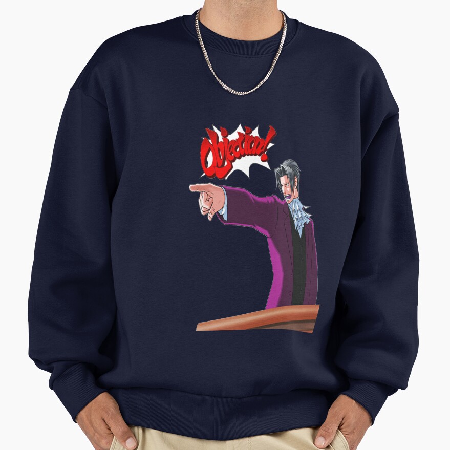 Miles Edgeworth Objection Sweatshirt - Image 5