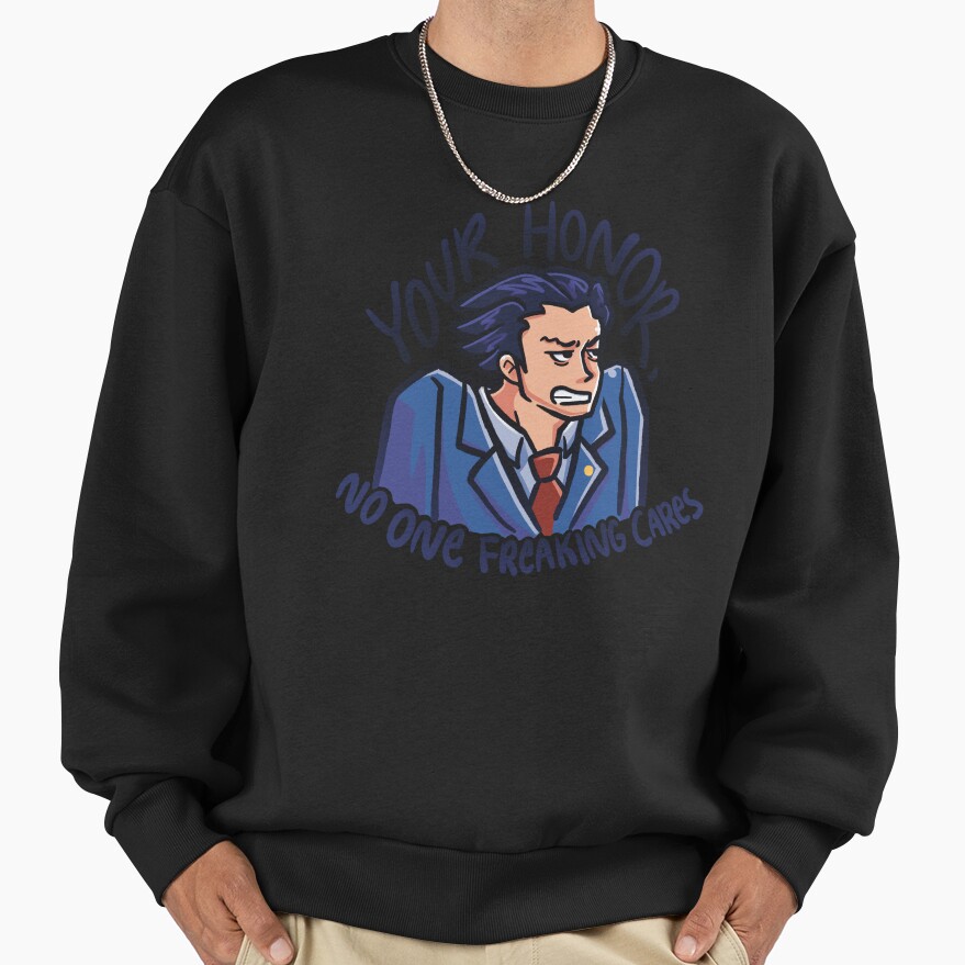 Phoenix Wright No One Cares Sweatshirt - Image 2