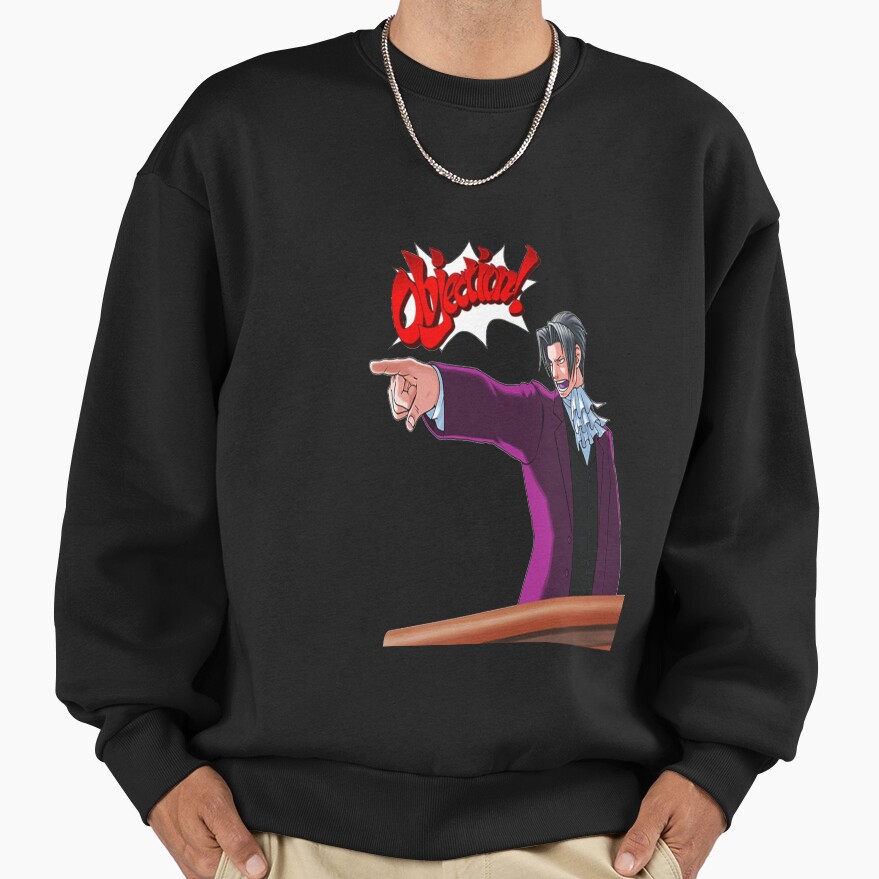 Miles Edgeworth Objection Sweatshirt - Image 2
