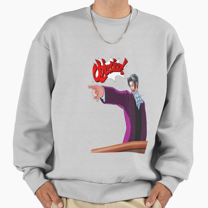 Miles Edgeworth Objection Sweatshirt - Image 4