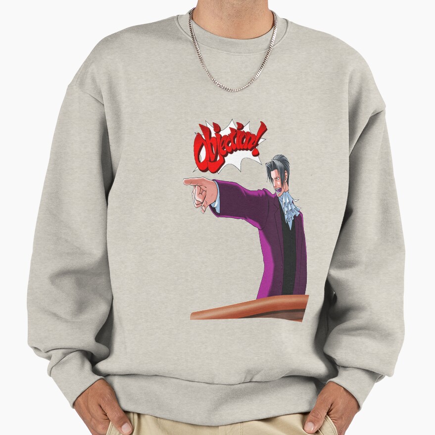 Miles Edgeworth Objection Sweatshirt - Image 3