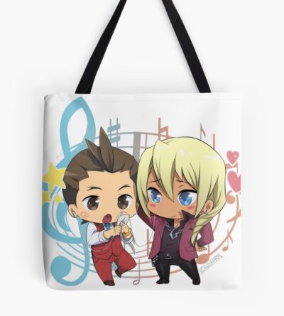 Chibi Apollo Justice And Klavier Gavin Tote Bag