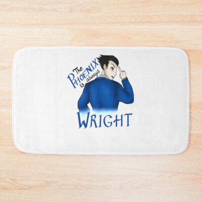 Phoenix Wright Blue Bath Mat