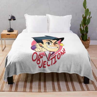 Face Of Phoenix Chibi Throw Blanket