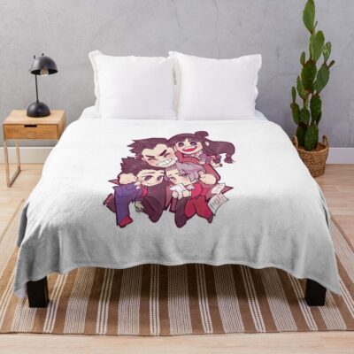 Ace Attorney The Good Pals Throw Blanket