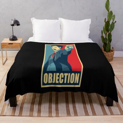 Objection Poster Throw Blanket