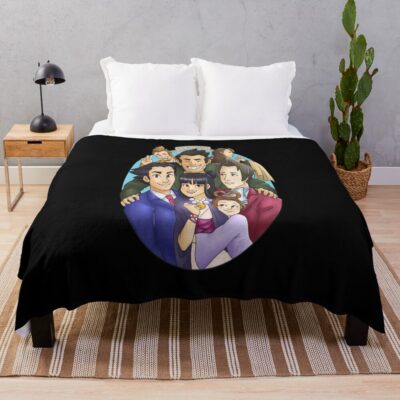 Group Attorney Sticker Throw Blanket