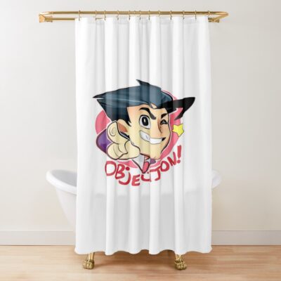 Face Of Phoenix Chibi Shower Curtain
