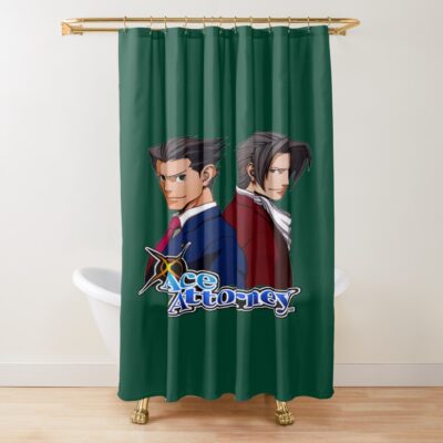 Photographic Famicom Of The Great Ace Attorney Shower Curtain