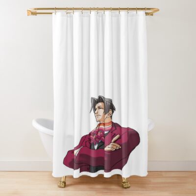 Miles Edgeworth Lesbian Pride Shower Curtain
