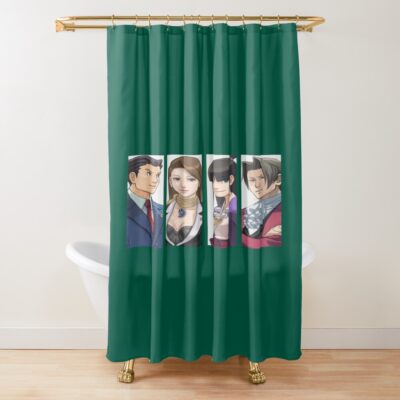 Ace Attorney Panels Shower Curtain