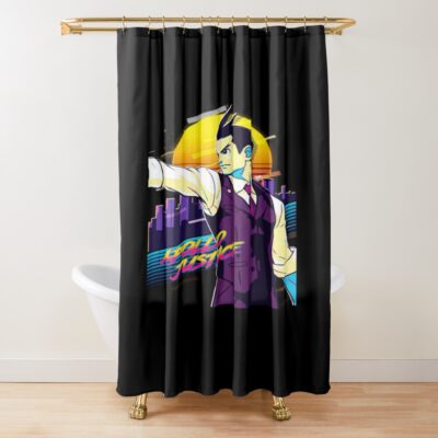 Ace Attorney Apollo Justice Shower Curtain