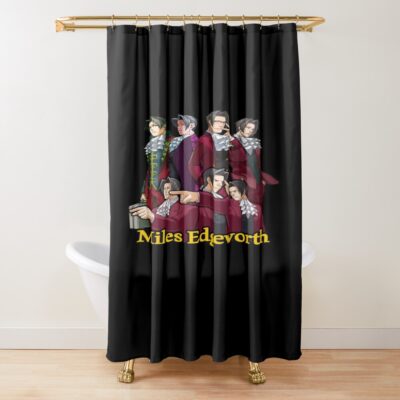 Miles Edgeworth Moods Shower Curtain