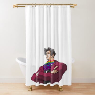 Miles Edgeworth Pride Shower Curtain