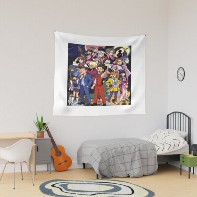 Apollo Justice Trilogy Promotional Art Redraw Tapestry