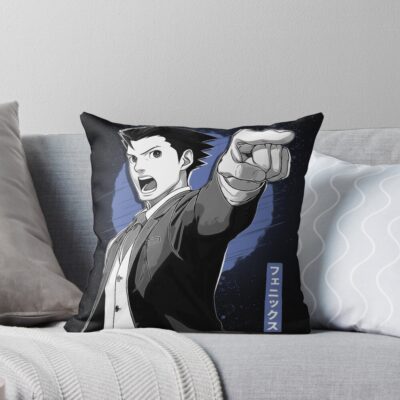 Phoenix Wright Ace Attorney Throw Pillow