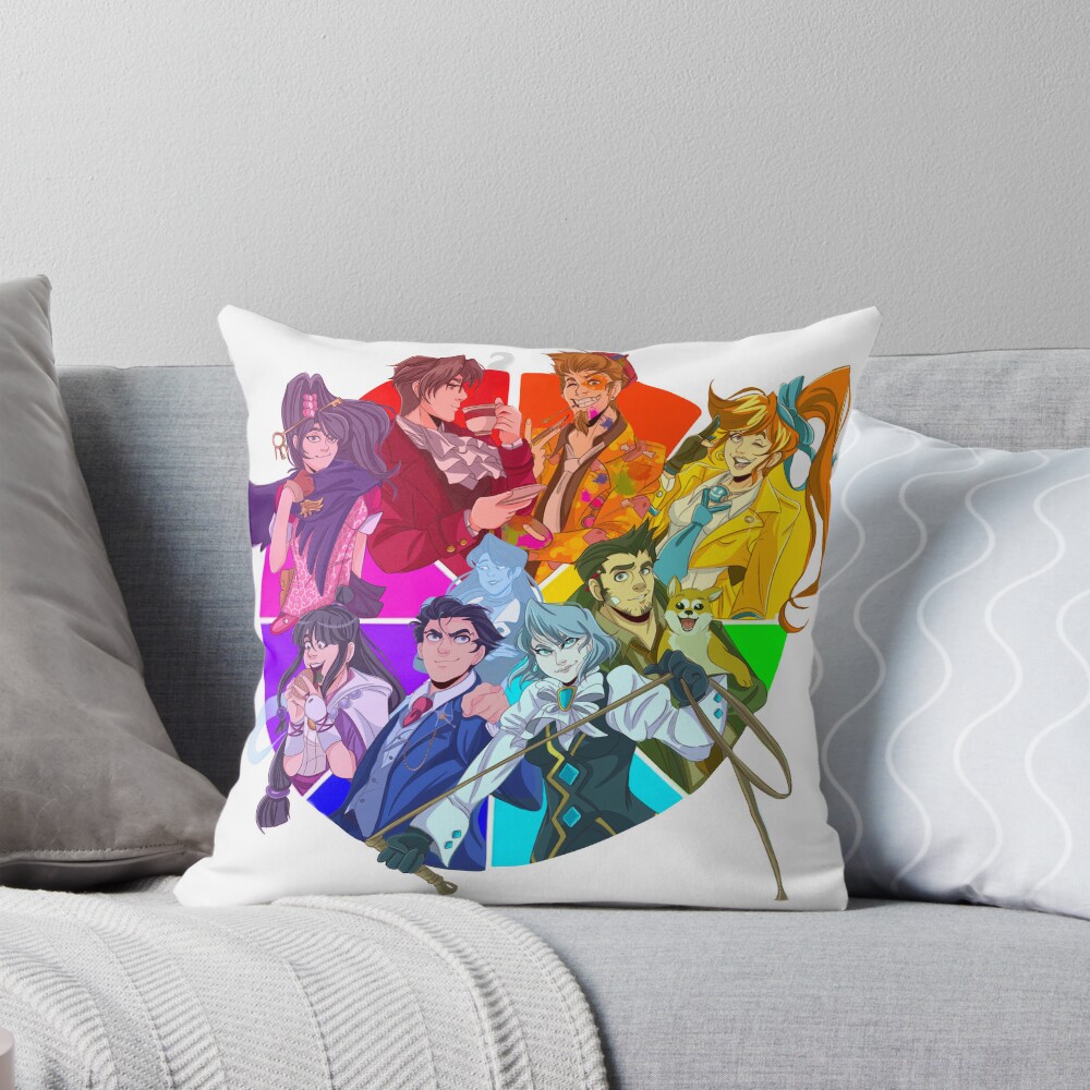 The Great Lawyer Color Wheel Throw Pillow