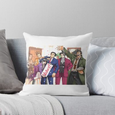 Victory Ace Attorney Throw Pillow