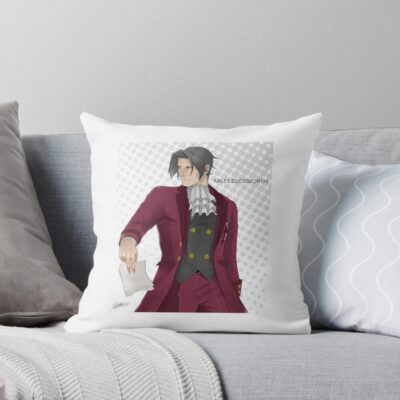 Miles Edgeworth New Attorney Throw Pillow