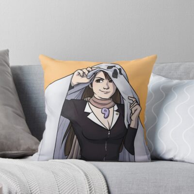 Ghost Mia Design Throw Pillow